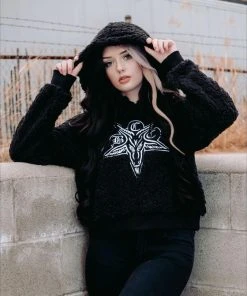 BLACKCRAFT Halloween BCC Goat [Black] | SHERPA HOODIE -VERA’S EYECANDY Shop 182839004 217647933126052 7275550749019905413 n 700x700