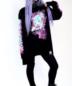 INVASION CLUB Kawaii Decomposition [Black] | LONG SLEEVE TEE -VERA’S EYECANDY Shop 58196CB7 E997 4046 B161 8E8CFC5FC34B 4053a40e 894c 4c66 9371 caa5fd89980d 700x700