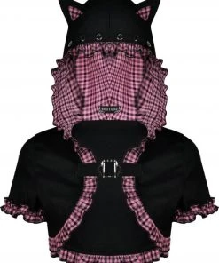 DARK IN LOVE Cats Mesmerise | CROPPED HOODIE