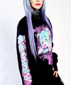 INVASION CLUB Kawaii Decomposition [Black] | LONG SLEEVE TEE -VERA’S EYECANDY Shop D2F9F91C 9D1F 4394 9EA0 038828A55A00 5da19adc a5be 4784 93cb fe4b3243e57d 700x700