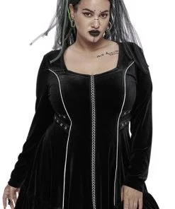 PUNK RAVE Cyberpunk Fragments | DRESS [PLUS SIZE]