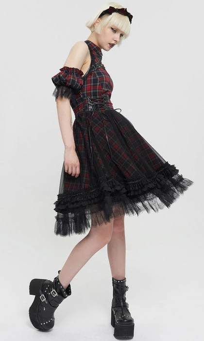 Dark Garnet | DRESS* DEVIL FASHION Punky Colour Dark Garnet | DRESS* -VERA’S EYECANDY Shop SKT143 1 ee60e137 da07 47a5 a85a