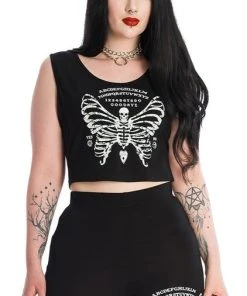 BANNED ALTERNATIVE All Skeleton Butterfly | CROPPED TOP 6 BANNED ALTERNATIVE All Skeleton Butterfly | CROPPED TOP -VERA’S EYECANDY Shop TP10440LG67033 0743 700x700