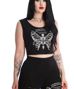BANNED ALTERNATIVE All Skeleton Butterfly | CROPPED TOP 5 BANNED ALTERNATIVE All Skeleton Butterfly | CROPPED TOP -VERA’S EYECANDY Shop TP10440LG67033 0745 700x700