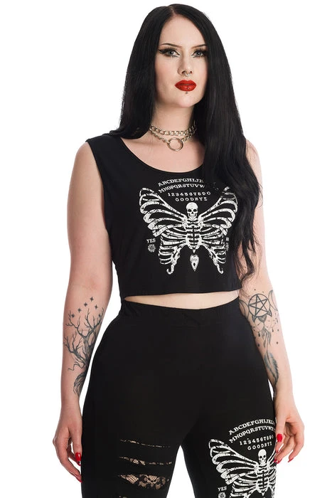 Skeleton Butterfly | CROPPED TOP BANNED ALTERNATIVE All Skeleton Butterfly | CROPPED TOP -VERA’S EYECANDY Shop