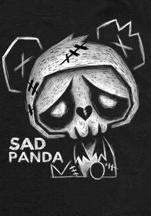 Sad Panda | T-SHIRT AKUMU INK Mens Clothing Sad Panda | T-SHIRT -VERA’S EYECANDY Shop akumu ink sad panda t shirt