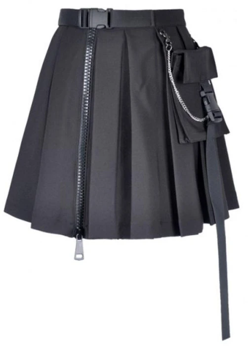 DARK IN LOVE Techwear Assassin Pleated | SKIRT W/ BAG 4 DARK IN LOVE Techwear Assassin Pleated | SKIRT W/ BAG - Image 2