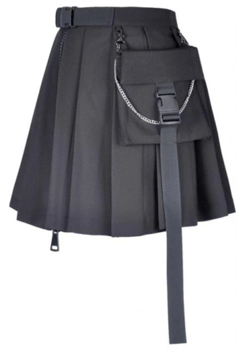 DARK IN LOVE Techwear Assassin Pleated | SKIRT W/ BAG 3 DARK IN LOVE Techwear Assassin Pleated | SKIRT W/ BAG