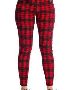 BANNED ALTERNATIVE Punky Colour Damien [Red] | PANTS