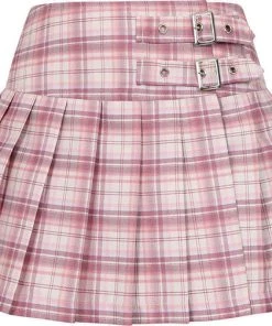 BANNED ALTERNATIVE All Darkdoll [Pink/White] | MINI SKIRT