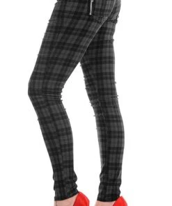 BANNED ALTERNATIVE All Forever Yours [Grey Check] | SKINNY JEANS
