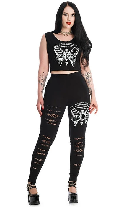BANNED ALTERNATIVE All Skeleton Butterfly | LEGGINGS - Image 2