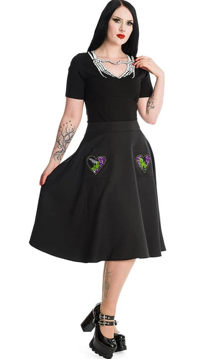 BANNED ALTERNATIVE Halloween Skeleton Heart | TOP - Image 4