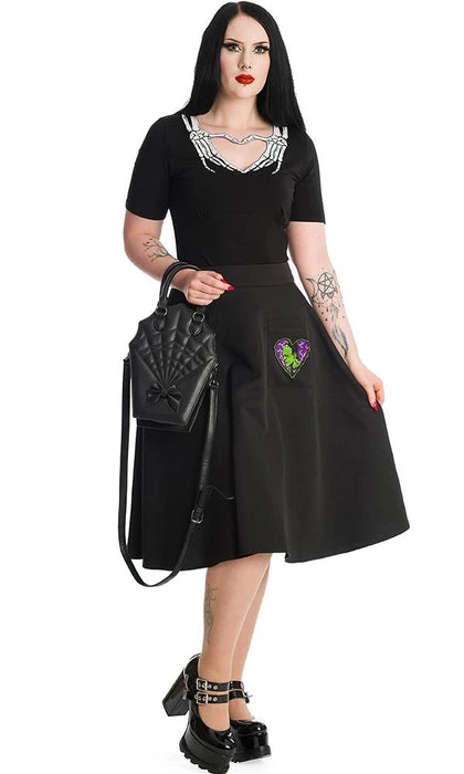 BANNED ALTERNATIVE Halloween Skeleton Heart | TOP - Image 5