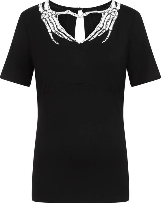 BANNED ALTERNATIVE Halloween Skeleton Heart | TOP - Image 2