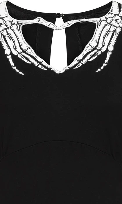 BANNED ALTERNATIVE Halloween Skeleton Heart | TOP - Image 8