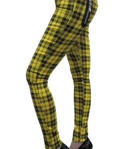 BANNED ALTERNATIVE All Forever Yours [Yellow Check] | SKINNY JEANS