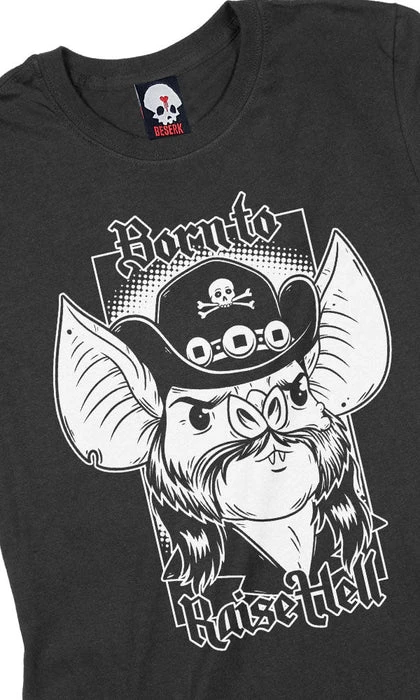 BESERK CLOTHING Bats Born To Raise Hell | STONEDEAF CHARITY T-SHIRT