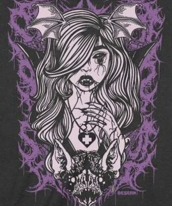 BESERK CLOTHING Bats Vampyrella [Purple] | T-SHIRT -VERA’S EYECANDY Shop beserk vampyrella purple shirt 396a950d 42ca 4c49 b944 c0ab89115dbd 700x700