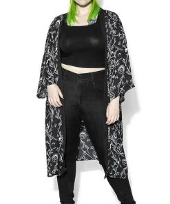 BLACKCRAFT Pentacles & Pentagrams Demons | LONG DUSTER KIMONO