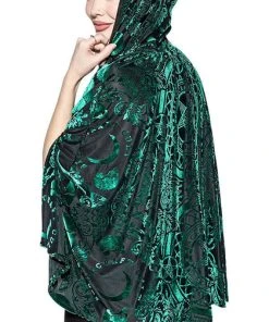 BLACKCRAFT All Green Baroque | VELVET CAPE*