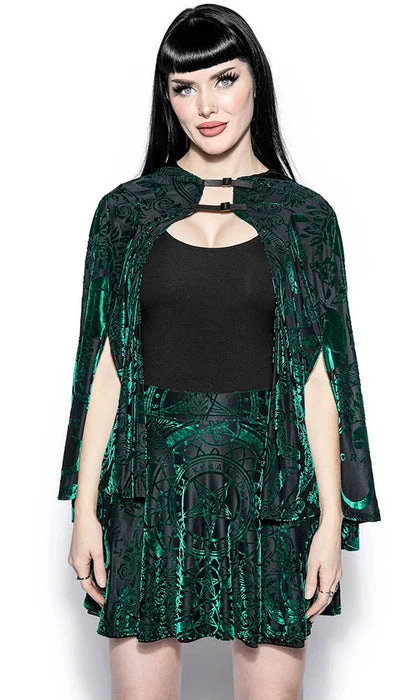BLACKCRAFT All Green Baroque | VELVET SKIRT - Image 6