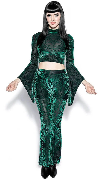BLACKCRAFT All Green Baroque | VELVET TOP - Image 6