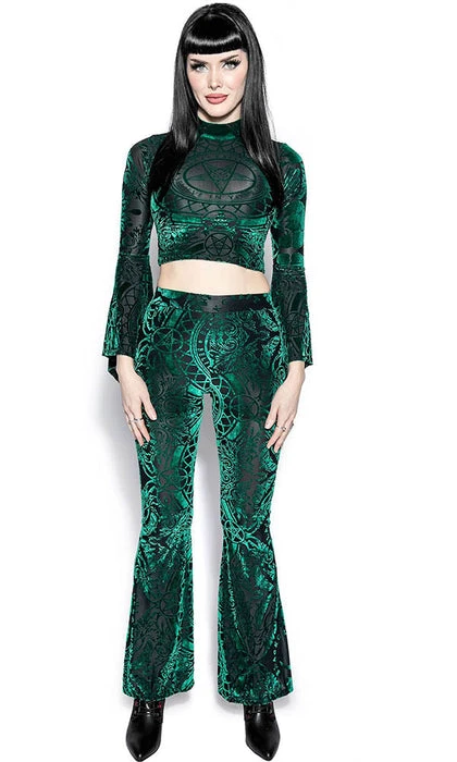 BLACKCRAFT All Green Baroque | VELVET TOP - Image 3