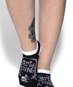 BLACKCRAFT Mens Clothing Never Trust The Living | ANKLE SOCKS [3 Pack]*