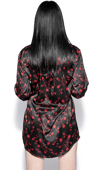 Pentagram Rose | SILKY PAJAMA DRESS BLACKCRAFT All Pentagram Rose | SILKY PAJAMA DRESS -VERA’S EYECANDY Shop blackcraft pentagram rose silky pajama dress 2 84220fc5 d4f2 4f91 9d43