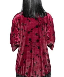 BLACKCRAFT Pentacles & Pentagrams Pentagram Rose Velvet | KIMONO