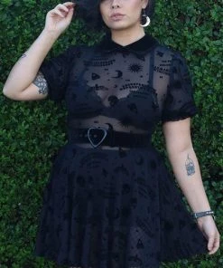 COLLECTIF The Moon Ana Ouija [Mesh] | SKATER DRESS*