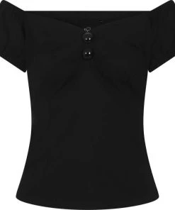 COLLECTIF Corporate + Office Wear Delores [Black] | TOP -VERA’S EYECANDY Shop collectif delores textured cotton top 1 c1da233e 860b 4fb9 ade0 81a3f6a6c9da 700x700
