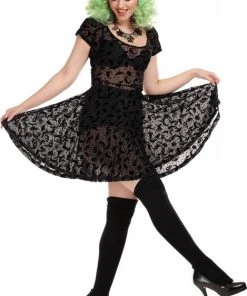 COLLECTIF Bats Lila Magic [Mesh] | SKATER DRESS* -VERA’S EYECANDY Shop collectif lila magic mesh skater dress 2 da25a568 392d 4faf b94b 2ffe23dcfd3b 700x700