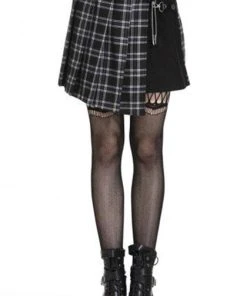 DARK IN LOVE Grunge Pleated Grid Irregular [Black] | HEM SKIRT -VERA’S EYECANDY Shop dark in love grid irregular hem skirt 1 35f3b430 f15d 491c ac96 7800a06c1e1c 700x700