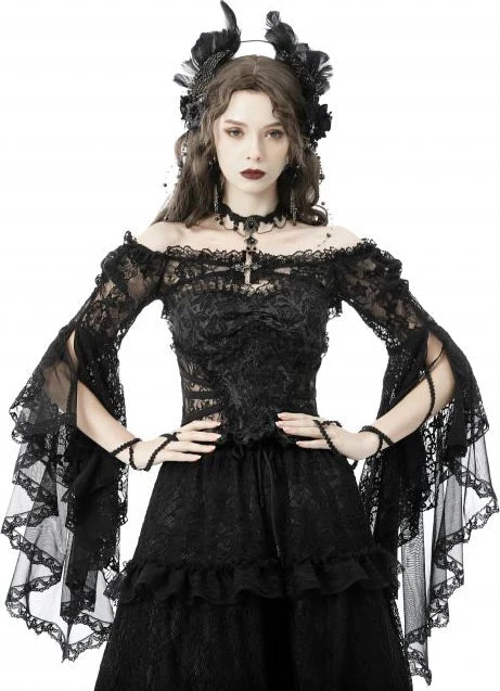 Shadow Temptress | BELL SLEEVE TOP DARK IN LOVE Lolita Shadow Temptress | BELL SLEEVE TOP -VERA’S EYECANDY Shop dark in love mesh bell lace cape 3 ec520963 9baf 4932 ad8d