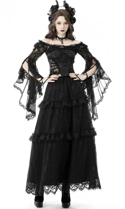 Shadow Temptress | BELL SLEEVE TOP DARK IN LOVE Lolita Shadow Temptress | BELL SLEEVE TOP -VERA’S EYECANDY Shop dark in love mesh bell lace cape 6 8274410b 1678 489a 826a