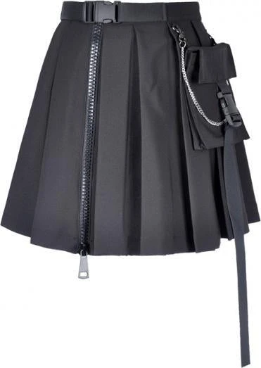 DARK IN LOVE Techwear Assassin Pleated | SKIRT W/ BAG 13 DARK IN LOVE Techwear Assassin Pleated | SKIRT W/ BAG - Image 11