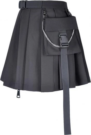 DARK IN LOVE Techwear Assassin Pleated | SKIRT W/ BAG 11 DARK IN LOVE Techwear Assassin Pleated | SKIRT W/ BAG - Image 9