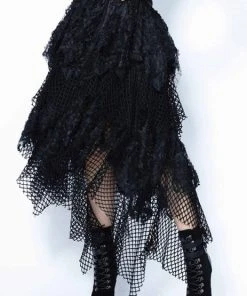 DARK IN LOVE Grunge Chaotic Mesh | SKIRT