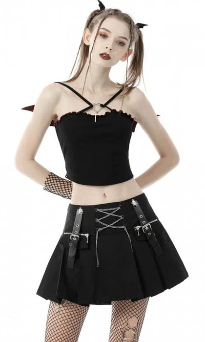 Rock Chain | PLEATED MINI SKIRT* DARK IN LOVE Punky Colour Rock Chain | PLEATED MINI SKIRT* -VERA’S EYECANDY Shop dark in love rock chain pleated mini skirt 1 86139818 babf 4d8d 8c35