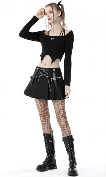 Rock Chain | PLEATED MINI SKIRT* DARK IN LOVE Punky Colour Rock Chain | PLEATED MINI SKIRT* -VERA’S EYECANDY Shop dark in love rock chain pleated mini skirt 4 3e3c14c8 09d5 4a7e ae76