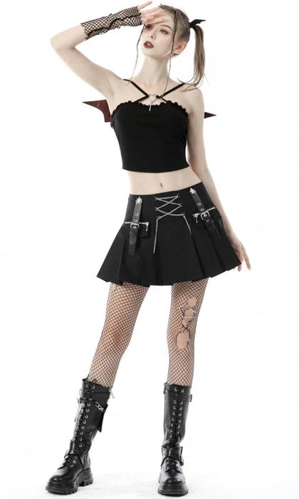 Rock Chain | PLEATED MINI SKIRT* DARK IN LOVE Punky Colour Rock Chain | PLEATED MINI SKIRT* -VERA’S EYECANDY Shop dark in love rock chain pleated mini skirt 5 5e381db5 5ba4 4572 b6b4
