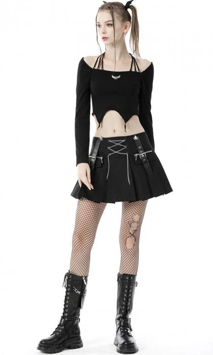 Rock Chain | PLEATED MINI SKIRT* DARK IN LOVE Punky Colour Rock Chain | PLEATED MINI SKIRT* -VERA’S EYECANDY Shop dark in love rock chain pleated mini skirt 6 487dcc62 e75c 4f79 b71a