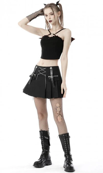Rock Chain | PLEATED MINI SKIRT* DARK IN LOVE Punky Colour Rock Chain | PLEATED MINI SKIRT* -VERA’S EYECANDY Shop dark in love rock chain pleated mini skirt 7 a49f3f91 54c8 4946 b9a9