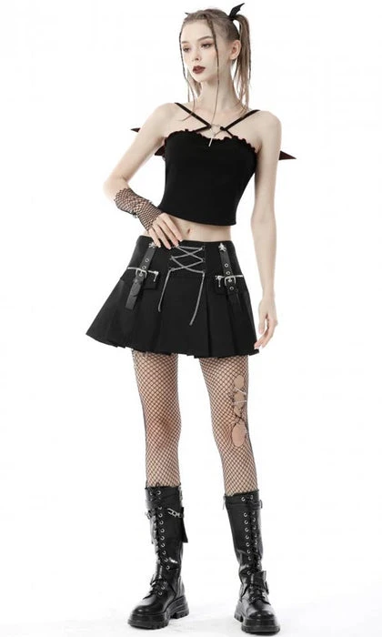 Rock Chain | PLEATED MINI SKIRT* DARK IN LOVE Punky Colour Rock Chain | PLEATED MINI SKIRT* -VERA’S EYECANDY Shop dark in love rock chain pleated mini skirt 8 6f2b0480 4389 4341 85c7