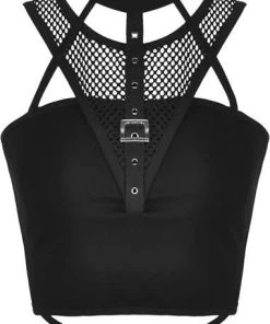 DARK IN LOVE Punky Colour Splicing | CROP TOP