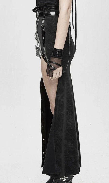 DEVIL FASHION Cyberpunk Punk Strapped | LONG SKIRT - Image 3