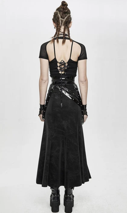DEVIL FASHION Cyberpunk Punk Strapped | LONG SKIRT - Image 5