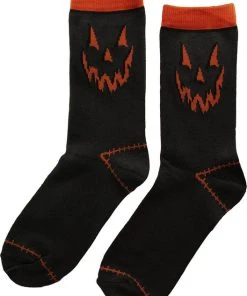 ECTOGASM Halloween Gray Jack-O-Lantern Pumpkin | SOCKS